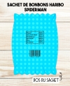 Sachet de bonbons HARIBO personnalisé spiderman. cadeau bonbon anniversaire. bonbon anniversaire enfant
