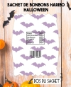 Sachet de bonbons HARIBO personnalisé halloween. cadeau bonbon anniversaire. bonbon anniversaire enfant halloween
