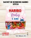 Sachet de bonbons HARIBO personnalisé Stitch. cadeau bonbon anniversaire. bonbon anniversaire enfant Stitch