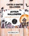 Carte à gratter Joyeux Halloween personnaliser. carte annonce Halloween. carte Halloween