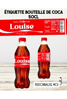 Etiquette bouteille de Coca prénom. étiquette Coca. étiquette papa. étiquette parrain. étiquette personnalisé prénom coca.