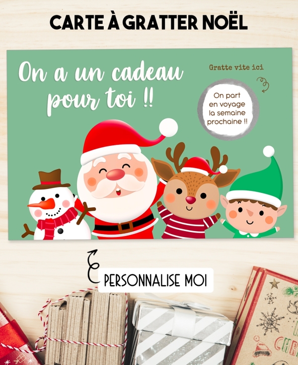 Carte à gratter Joyeux Noël. carte Joyeux Noël. carte cadeau Joyeux Noël. carte cadeau noël