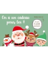Carte à gratter Joyeux Noël. carte Joyeux Noël. carte cadeau Joyeux Noël. carte cadeau noël