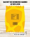 Sachet de bonbons HARIBO personnalisé le roi lion. cadeau bonbon anniversaire. bonbon anniversaire enfant le roi lion