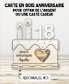 Carte en bois anniversaire personnalisée – Offrir de l’argent ou une carte cadeau