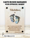 carte en bois naissance, carte naissance originale, cadeau naissance, cadeau naissance en bois