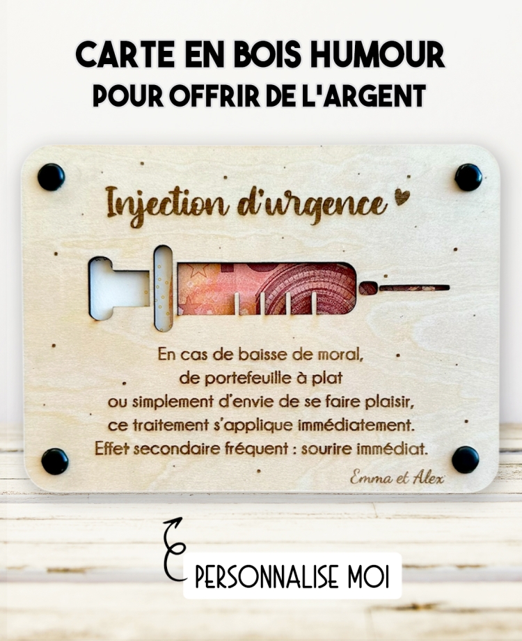 cadeau anniversaire, carte en bois humour, cadeau dernière minute, cadeau petit budget