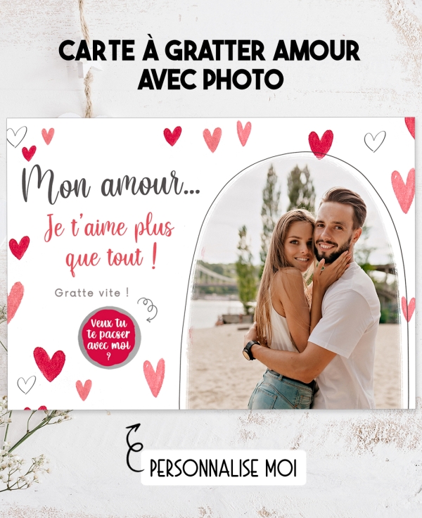 carte saint valentin. cadeau amoureux. carte je t'aime. cadeau saint valentin. demande pacs. demande mariage
