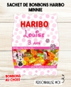 Sachet de bonbons HARIBO personnalisé Minnie. cadeau bonbon anniversaire. bonbon anniversaire enfant Minnie