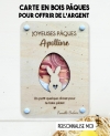 Carte Pâques originale, Carte cadeau Pâques, Cadeau argent Pâques, Carte à offrir Pâques
