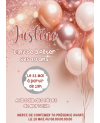 invitation anniversaire grattable, carte à gratter rose doré, fête surprise, invitation personnalisée, anniversaire chic,