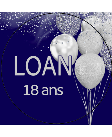 Loan - 50 étiquettes rondes 6,5cm