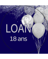 Loan - 50 étiquettes rondes 6,5cm