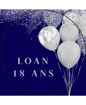 Loan - 50 étiquettes rondes 6,5cm