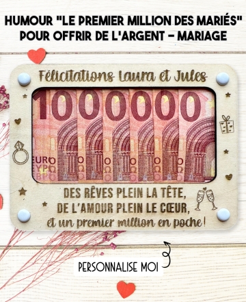 carte en bois mariage, cadeau argent mariage, mariage personnalisé, offrir de l'argent mariage, cadeau mariés original