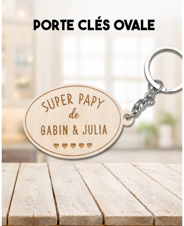 Porte clés bois. cadeau Porte clés. Porte clés personnaliser. Porte clés papy. Porte clés anniversaire. cadeau original