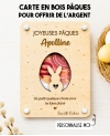 Carte Pâques originale, Carte cadeau Pâques, Cadeau argent Pâques, Carte à offrir Pâques