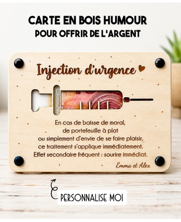 cadeau anniversaire, carte en bois humour, cadeau dernière minute, cadeau petit budget