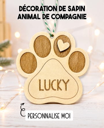 Décoration noël Animal de compagnie. Décoration sapin noël. décoration noël animal. Boule noël animal. boule noël chien