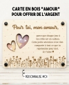 carte amour argent, cadeau saint valentin, cadeau couple
